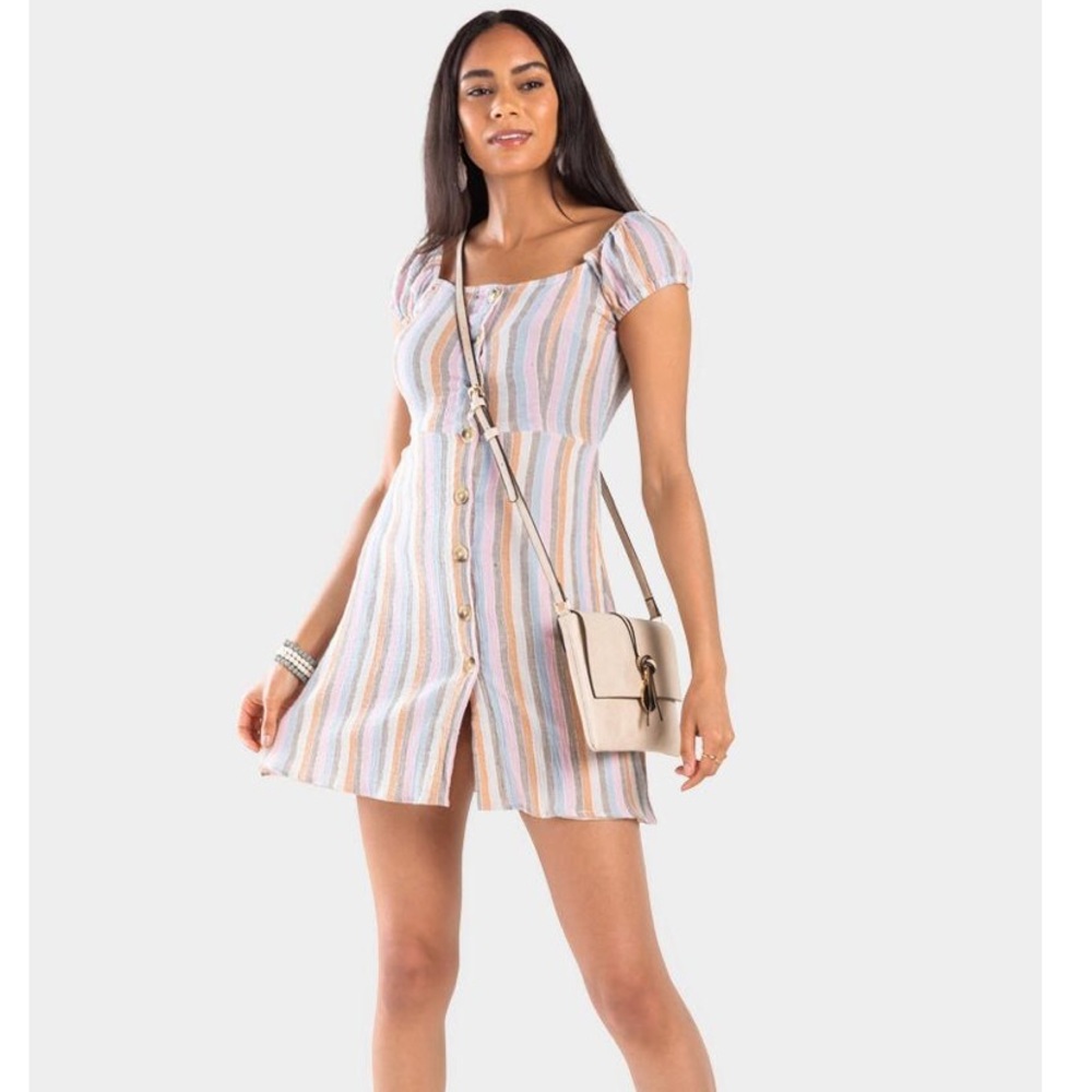 Stripped Button Down Francesca’s Dress